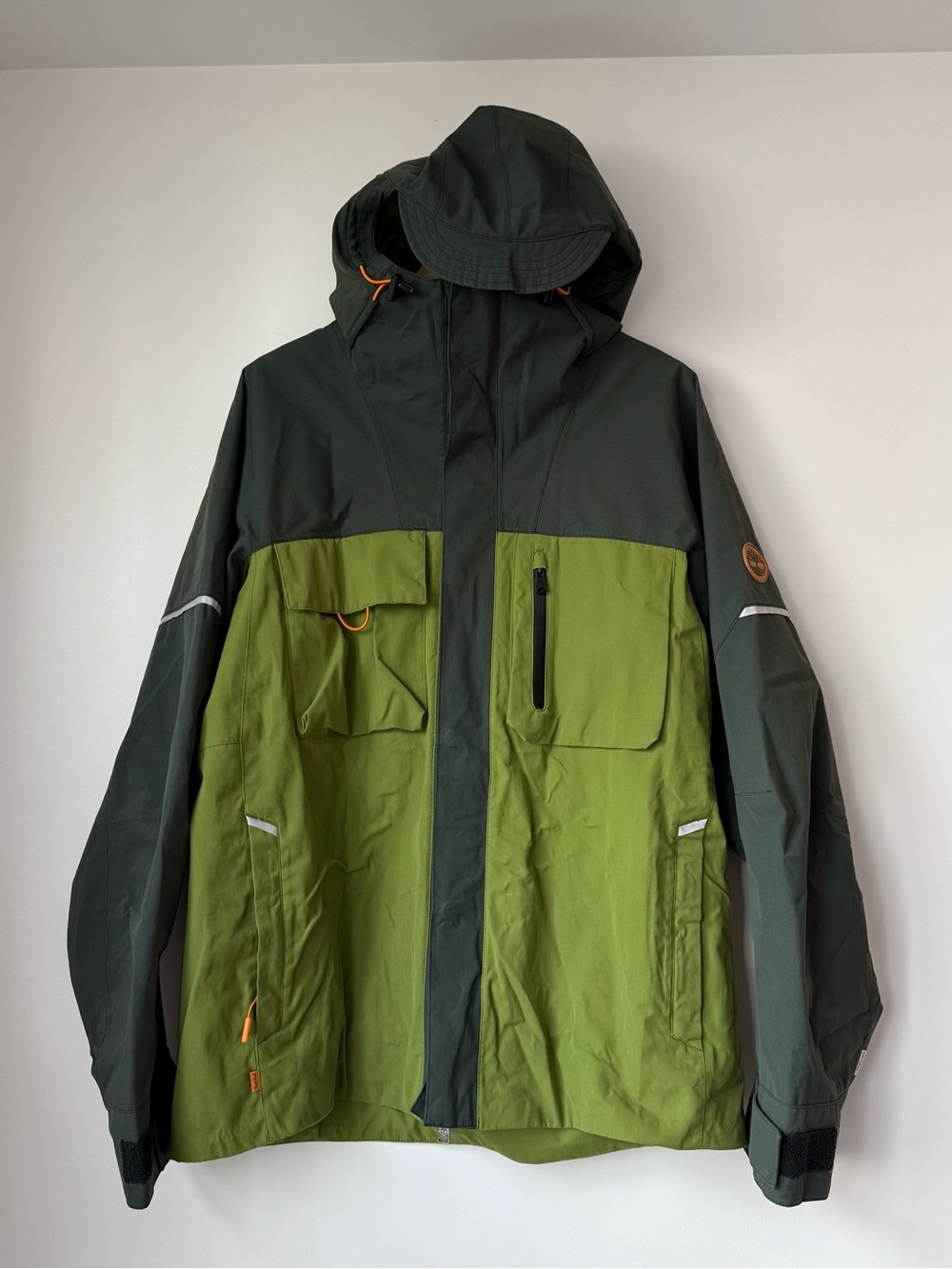 Timberland Ecoriginal Waterproof DryVent Hooded Rain Jacket Mens Size Large